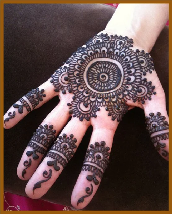 Clean Layout Mandala In Minimal Front Hand Mehndi Design